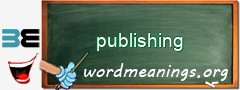 WordMeaning blackboard for publishing